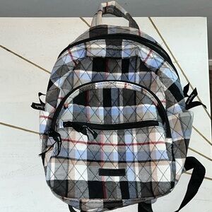 Vera Bradley Black and Blue Backpack with Classic Design